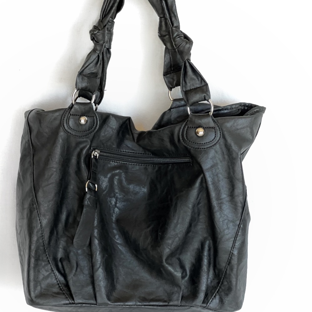 BP Black Leather Hand Bag